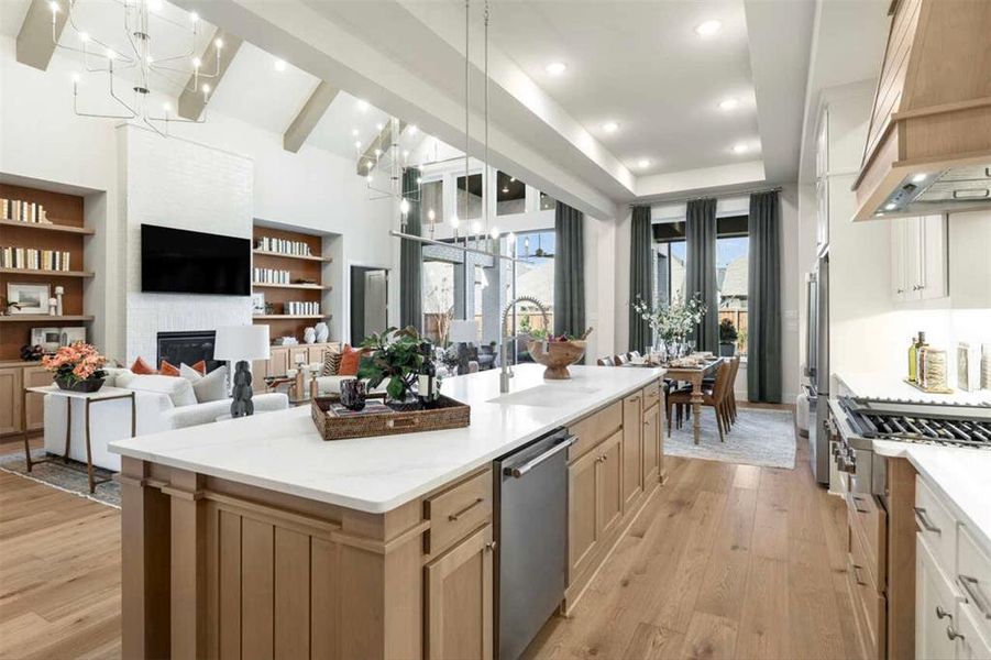 Furnished interior view inside a new home in Estates at Bristol Valley, Heath (Image 6).