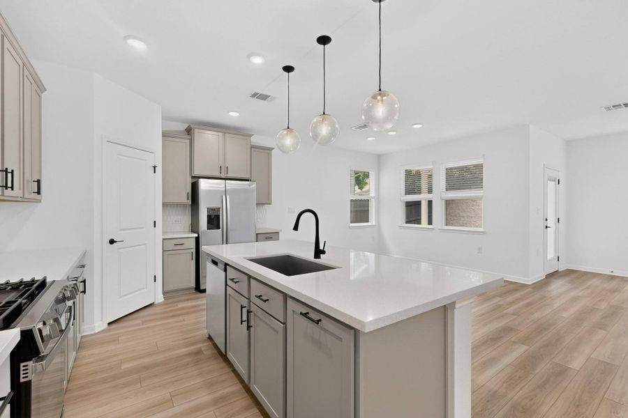 Furnished interior view inside a new home in , Pflugerville (Image 11).