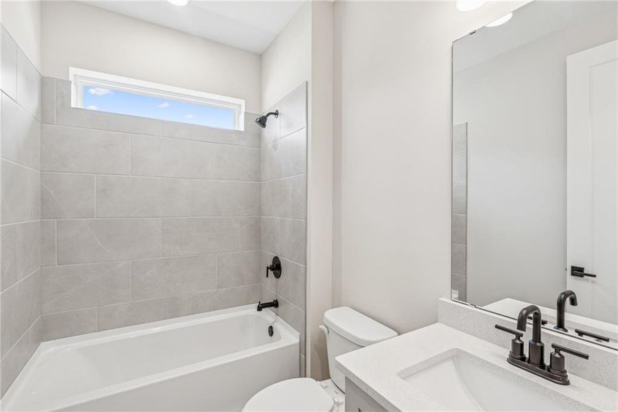 Furnished interior view inside a new home in Crescent Pointe at Great Sky, Canton (Image 7).