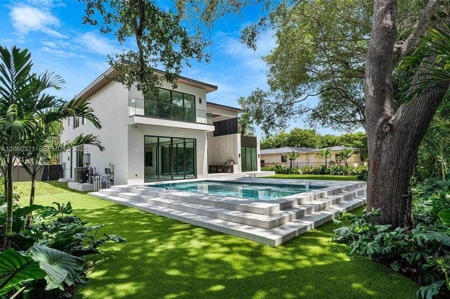 Exterior details and patio area of a home in , Miami Shores (Image 41). Exterior details and patio area of a home in , Miami Shores (Image 41).