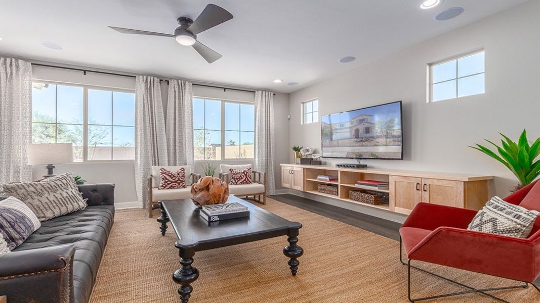 Representative furnished interior of a home built from the Winsor by Taylor Morrison in Paradisi Discovery Collection, Surprise (Image 11).