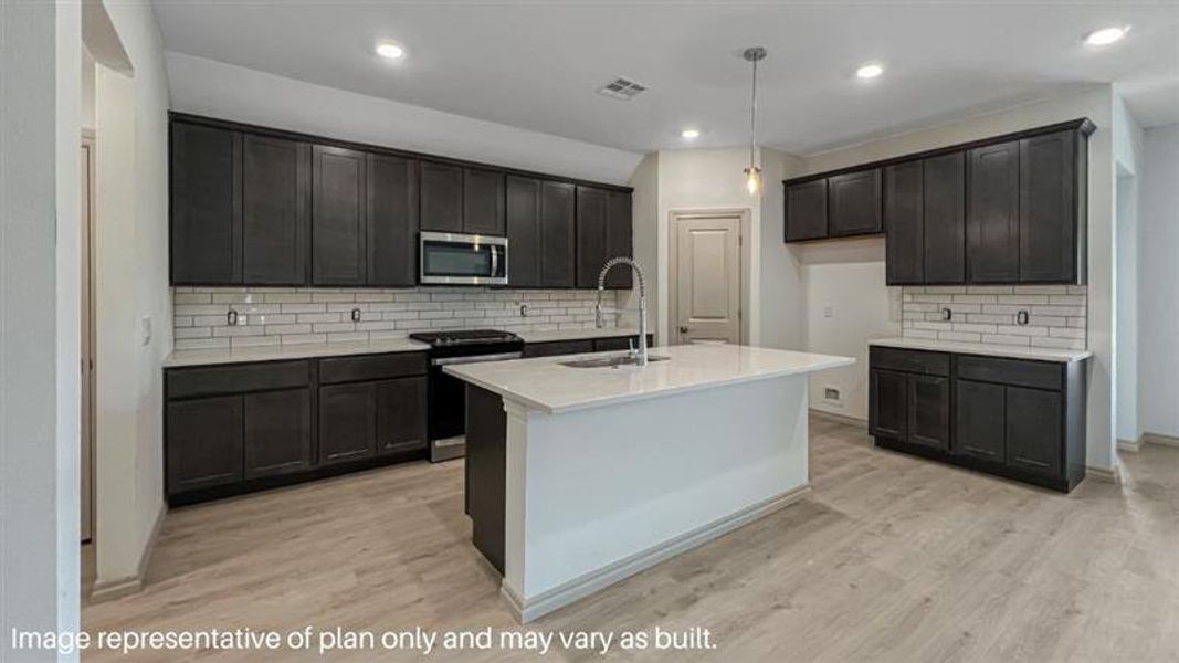 Furnished interior view inside a new home in King's Landing, Corpus Christi (Image 3).