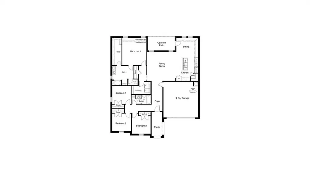 D.R. Horton's Dillon Floorplan - All Home and community information, including pricing, included features, terms, availability and amenities, are subject to change at any time without notice or obligation. All Drawings, pictures, photographs, video, square footages, floor plans, elevations, features, colors and sizes are approximate for illustration purposes only and will vary from the homes as built.