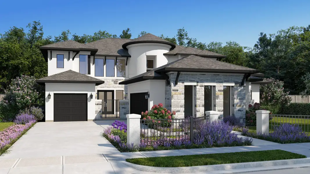 Representative exterior photo of a completed home built from the 4377S by Perry Homes in Elyson, Katy, TX (Image 4).