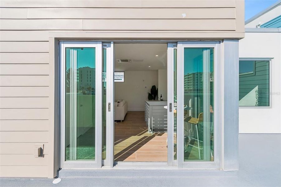 Exterior details and patio area of a home in , Sarasota (Image 35).