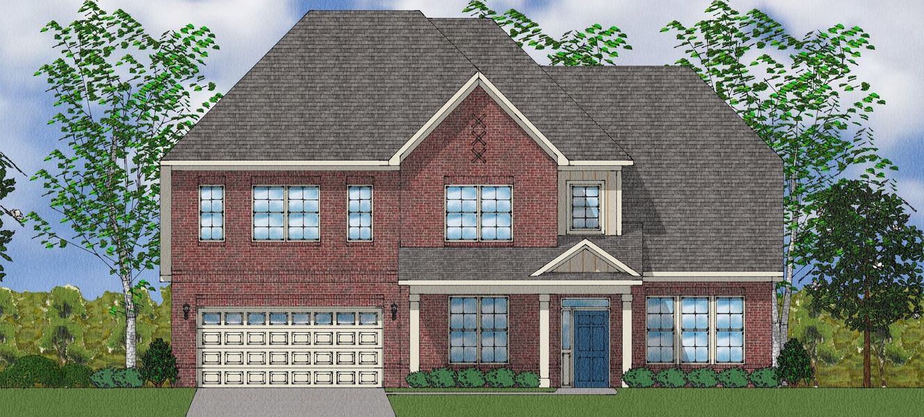 Representative exterior photo of a completed home built from the Livingston - Elite Collection by Mungo Homes in Walnut Grove, Easley, SC (Image 2).