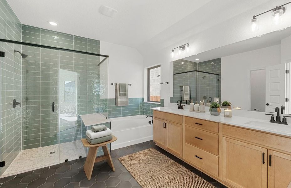Furnished interior view inside a new home in Saddleback at Santa Rita Ranch, Liberty Hill (Image 6).