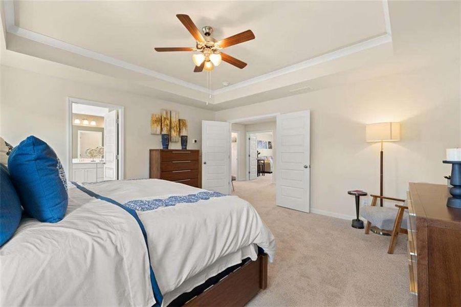 Furnished interior view inside a new home in Wildwood, Covington (Image 9). Furnished interior view inside a new home in Wildwood, Covington (Image 9).