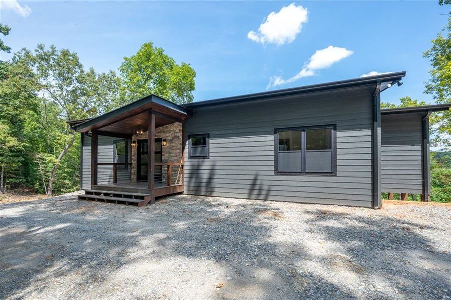 Exterior details and patio area of a home in , Morganton (Image 17).
