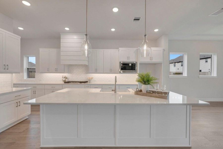 Furnished interior view inside a new home in Jordan Ranch - Premier Collection, Fulshear (Image 4).