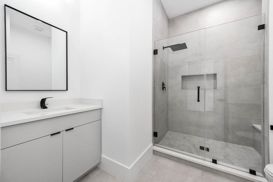 Furnished interior view inside a new home in , Houston (Image 18).