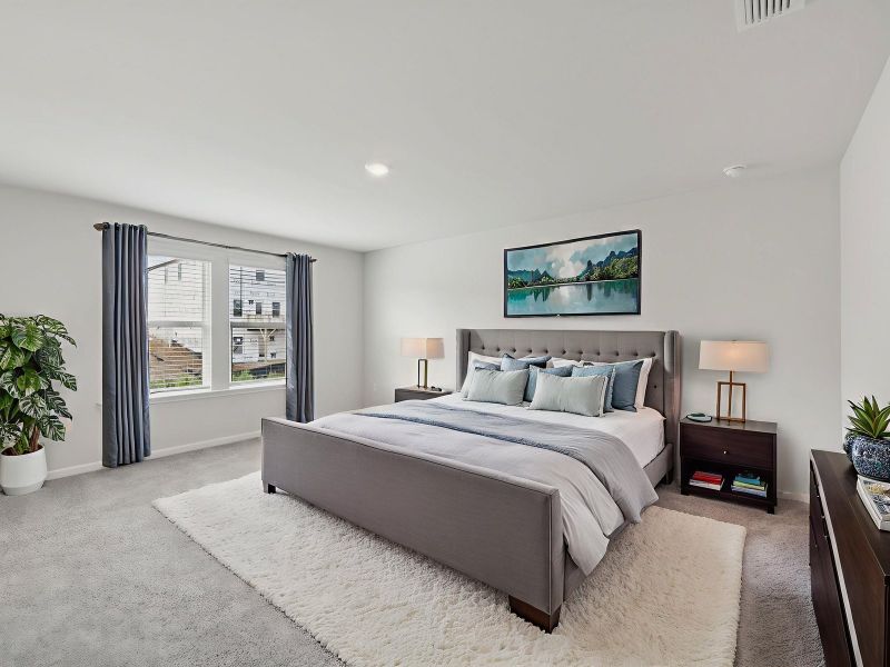 Furnished interior view inside a new home in Preserve at Mountain Creek, Pendergrass (Image 8).