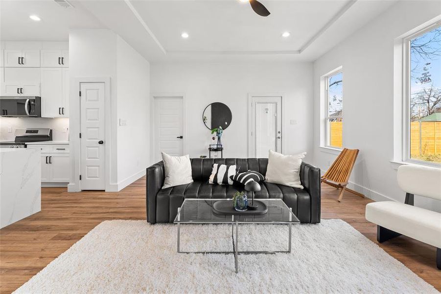 Furnished interior view inside a new home in , Dallas (Image 16). Furnished interior view inside a new home in , Dallas (Image 16).