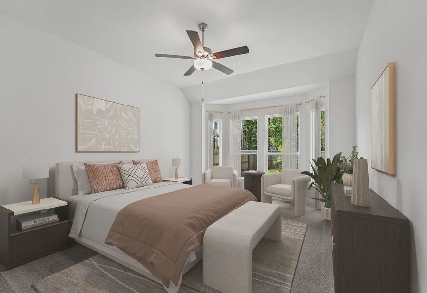 Plan 4059 Primary Bed - Staged, Look May Vary - 10 of 19
