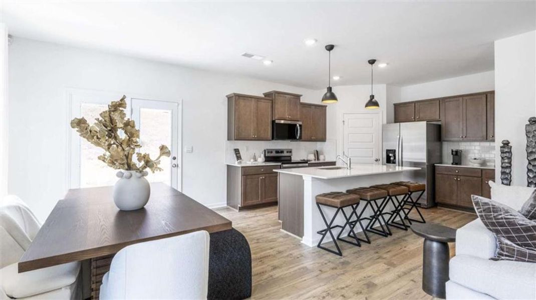 Furnished interior view inside a new home in Barrett Cove, Marietta (Image 5).