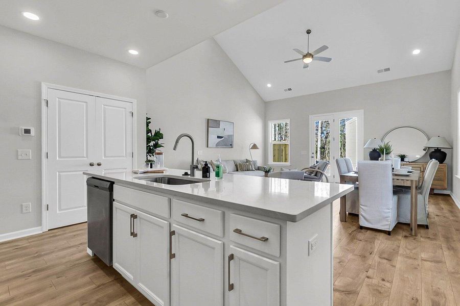 Furnished interior view inside a new home in Abbey Walk, Moncks Corner (Image 9). Furnished interior view inside a new home in Abbey Walk, Moncks Corner (Image 9).