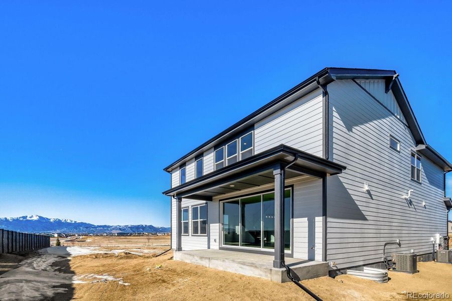 Exterior details and patio area of a home in Sterling Ridge in Sterling, Colorado Springs (Image 3). Exterior details and patio area of a home in Sterling Ridge in Sterling, Colorado Springs (Image 3).