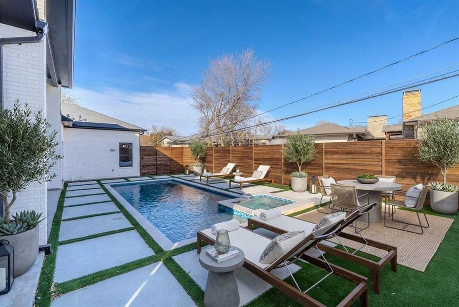 Exterior details and patio area of a home in , Dallas (Image 3).