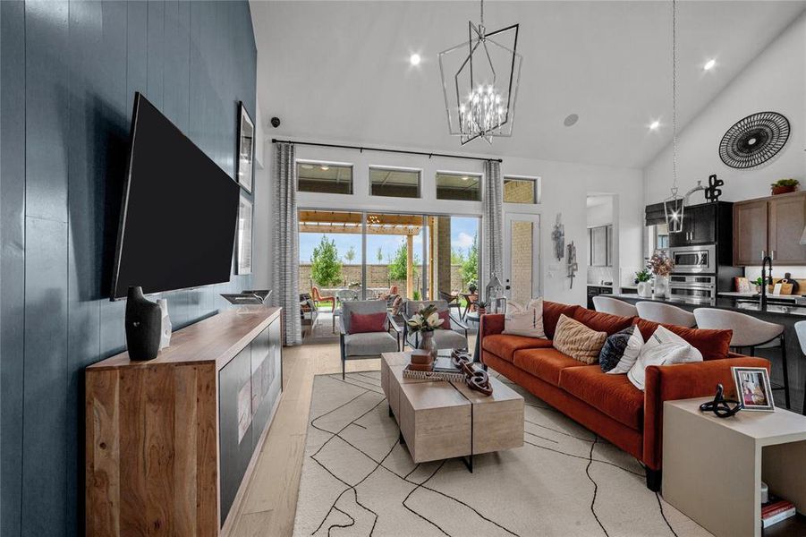 Furnished interior view inside a new home in South Pointe Manor Series, Mansfield (Image 8). Furnished interior view inside a new home in South Pointe Manor Series, Mansfield (Image 8).