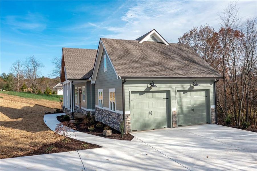 Front exterior of a new home in , Blairsville, GA, highlighting curb appeal (Image 2).