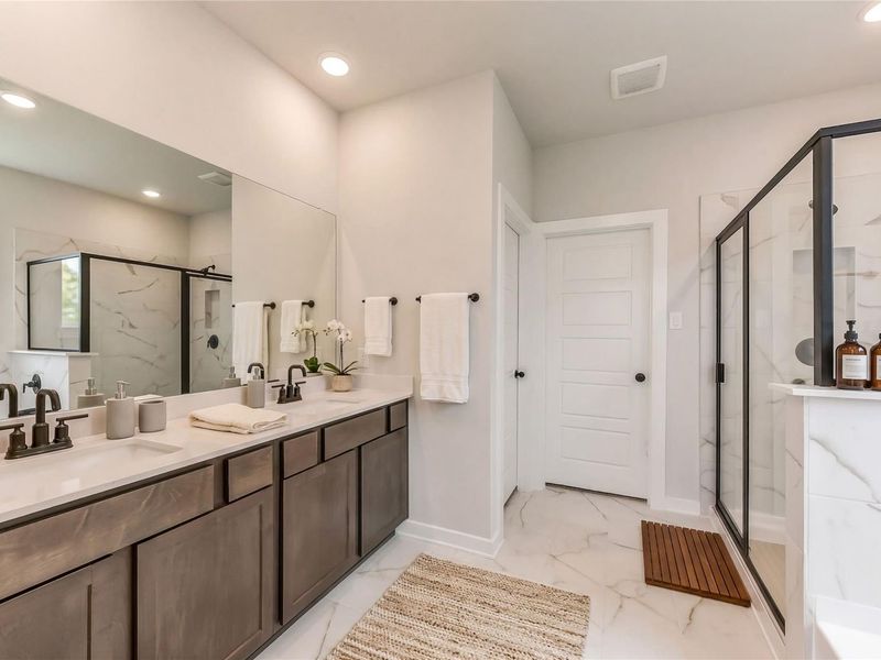 Furnished interior view inside a new home in Sundance Cove, Crosby (Image 11).