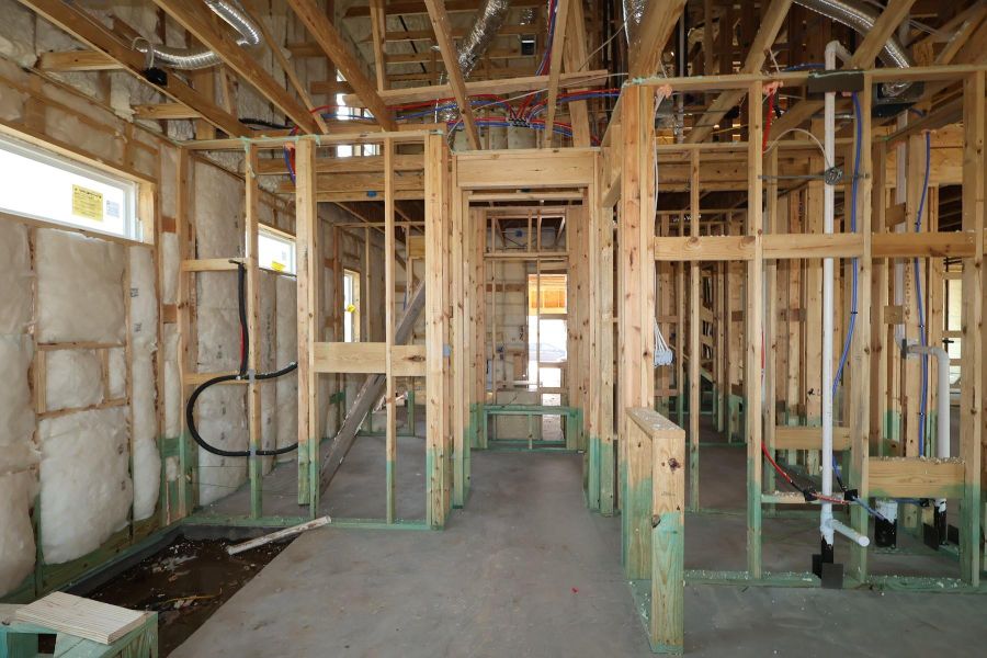 In-progress construction of a new home in Sienna 65' Homesites, Missouri City, TX (Image 13).