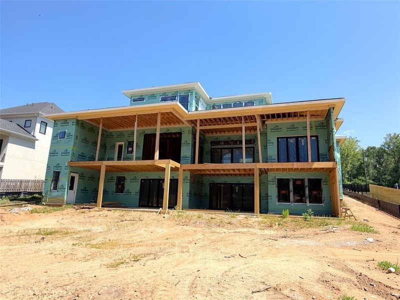 In-progress construction of a new home in , Flowery Branch, GA (Image 8).