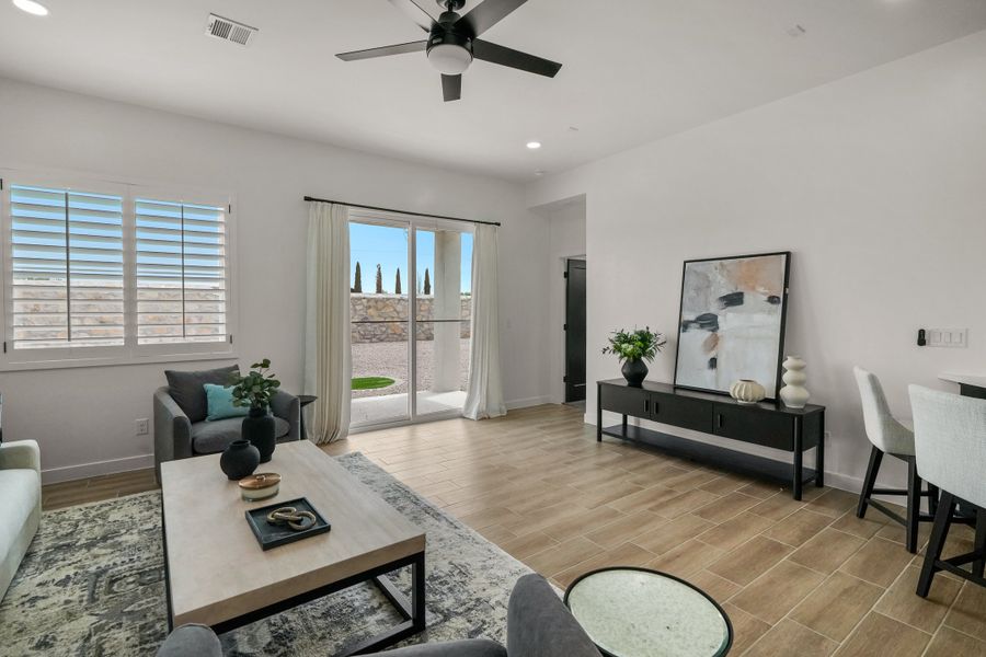Furnished interior view inside a new home in Paseo Del Este Unit 9, El Paso (Image 12).