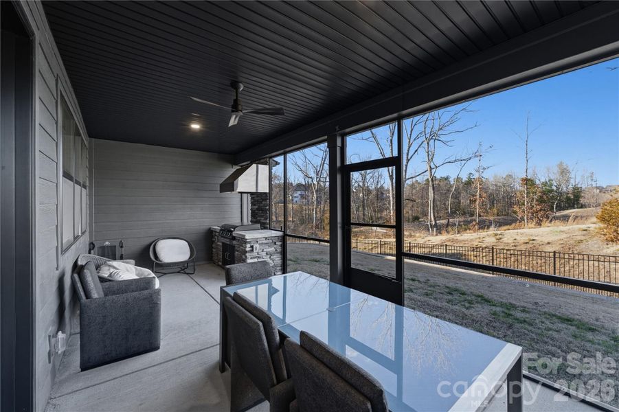 Exterior details and patio area of a home in Windell Woods, Tega Cay (Image 4).