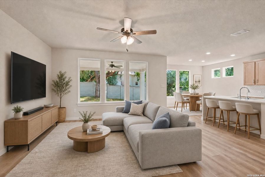 Furnished interior view inside a new home in Park Hill Commons, San Antonio (Image 9).