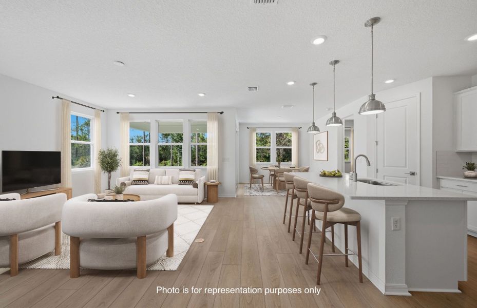 Furnished interior view inside a new home in Fiddler's Cove, Kingsland (Image 13).