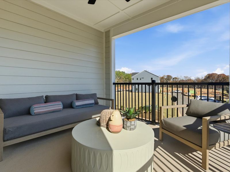 Exterior details and patio area of a home in Ross Farms, Charlotte (Image 24).