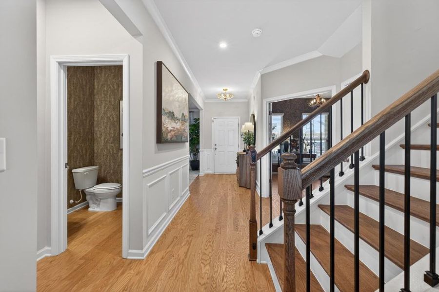 Furnished interior view inside a new home in Reunion, Flowery Branch (Image 12).