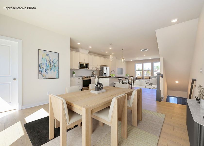 Furnished interior view inside a new home in Central Living at Craig, Charlotte (Image 5).