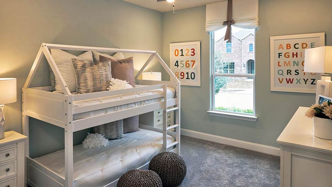 Representative furnished interior of a home built from the Buchanan by Taylor Morrison in Northlake Estates 65s, Little Elm (Image 23).