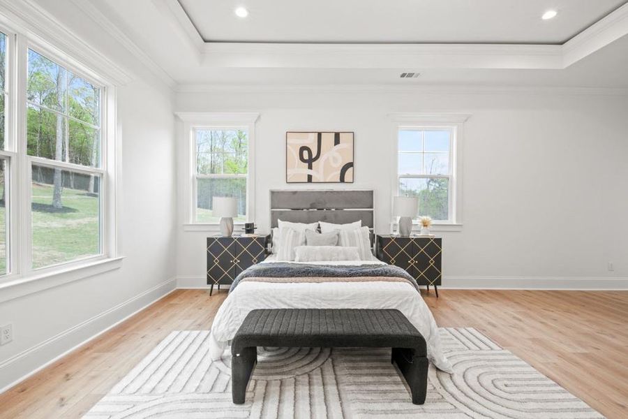 Furnished interior view inside a new home in , Dacula (Image 33).