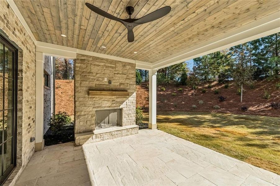 Exterior details and patio area of a home in , Atlanta (Image 3).