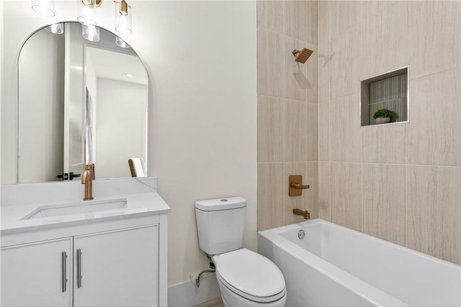 Furnished interior view inside a new home in , Atlanta (Image 17).