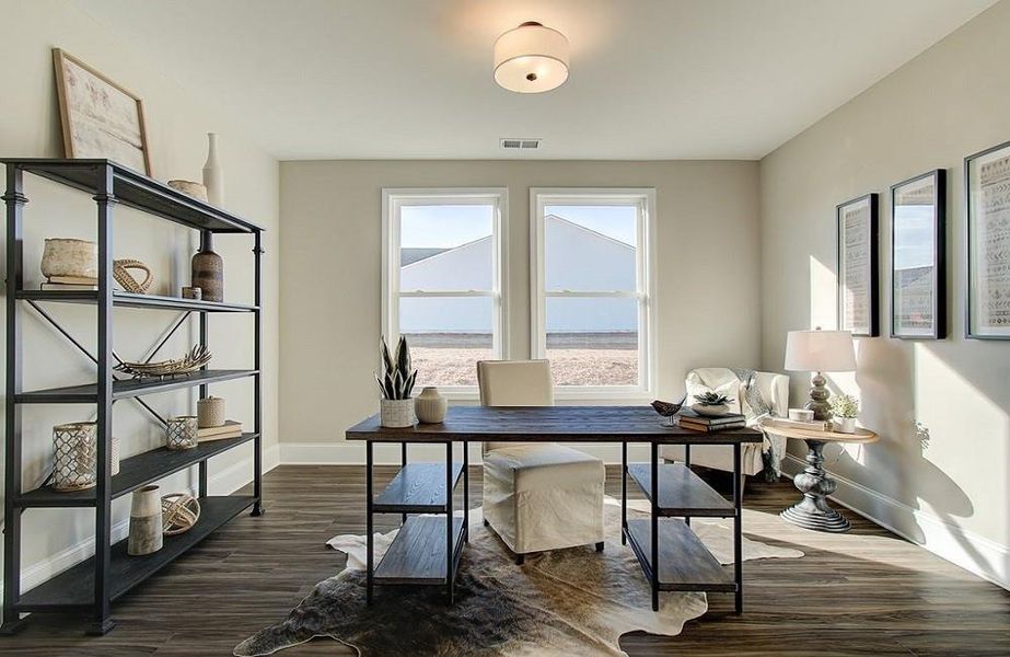 Furnished interior view inside a new home in Courtyards at Traditions, Cumming (Image 12).