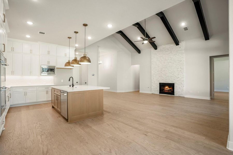 Furnished interior view inside a new home in The Woodlands Hills, Willis (Image 8).