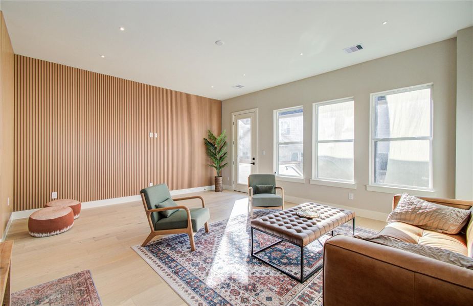 Furnished interior view inside a new home in , Houston (Image 10).