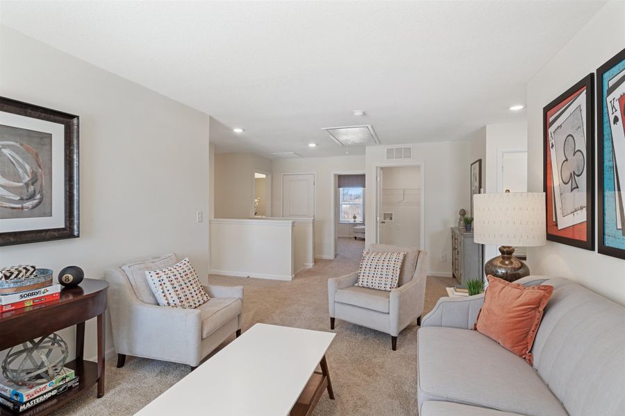 Representative furnished interior of a home built from the Hanover by D.R. Horton in Hillcrest Landing, McDonald (Image 14).