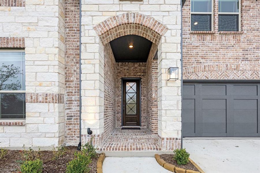Exterior details and patio area of a home in Union Park Classic 55, Little Elm (Image 3).