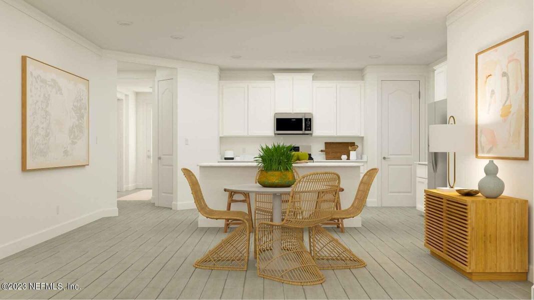 Furnished interior view inside a new home in Saddle Oaks: Saddle Oaks 60s, Jacksonville (Image 9).