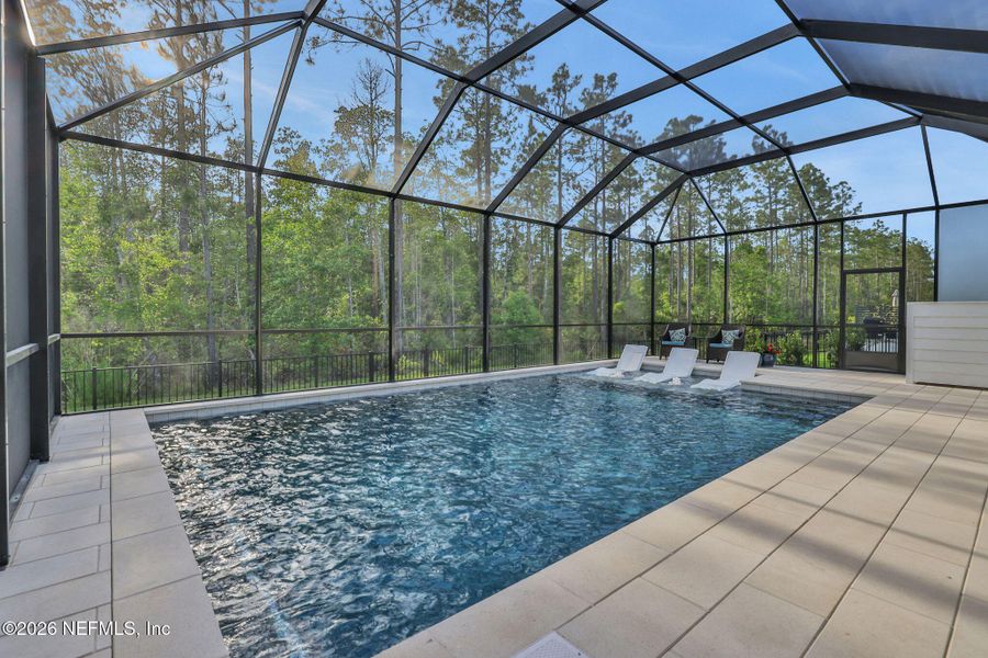 Exterior details and patio area of a home in Settler's Landing at Nocatee, Ponte Vedra (Image 35).