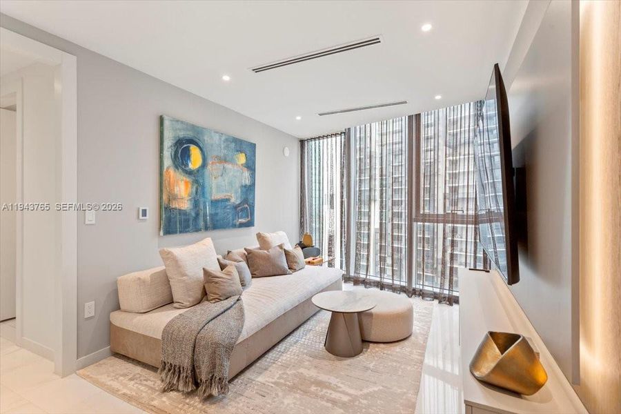 Furnished interior view inside a new home in , Miami (Image 37).