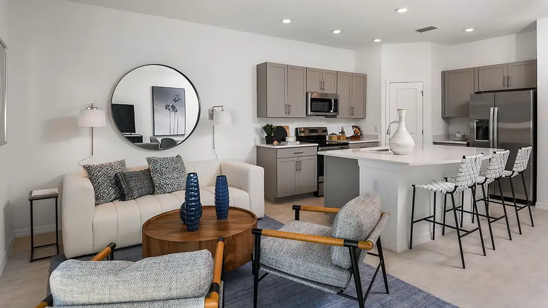 Furnished interior view inside a new home in Vinterra Townhomes, Nokomis (Image 4).