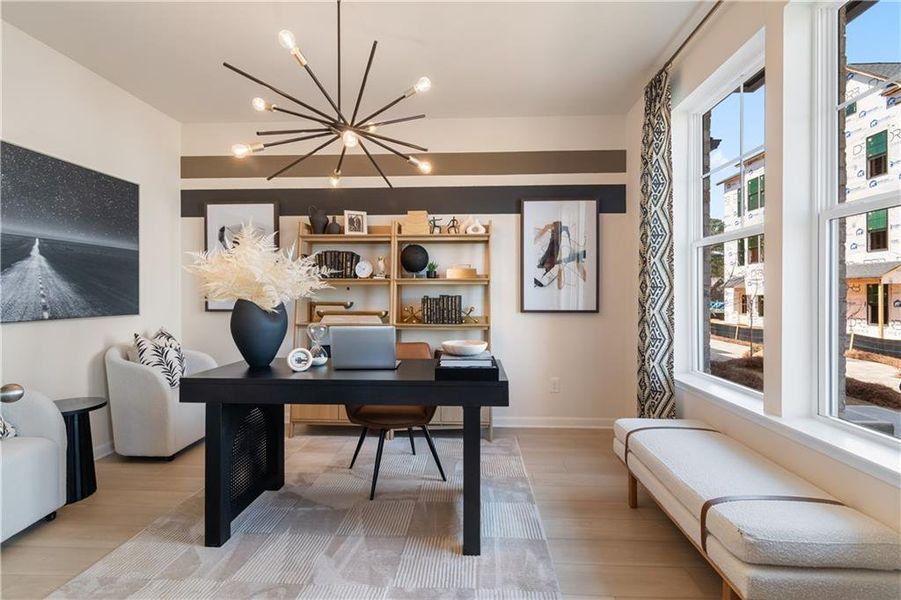 Furnished interior view inside a new home in Silverock, McDonough (Image 15).