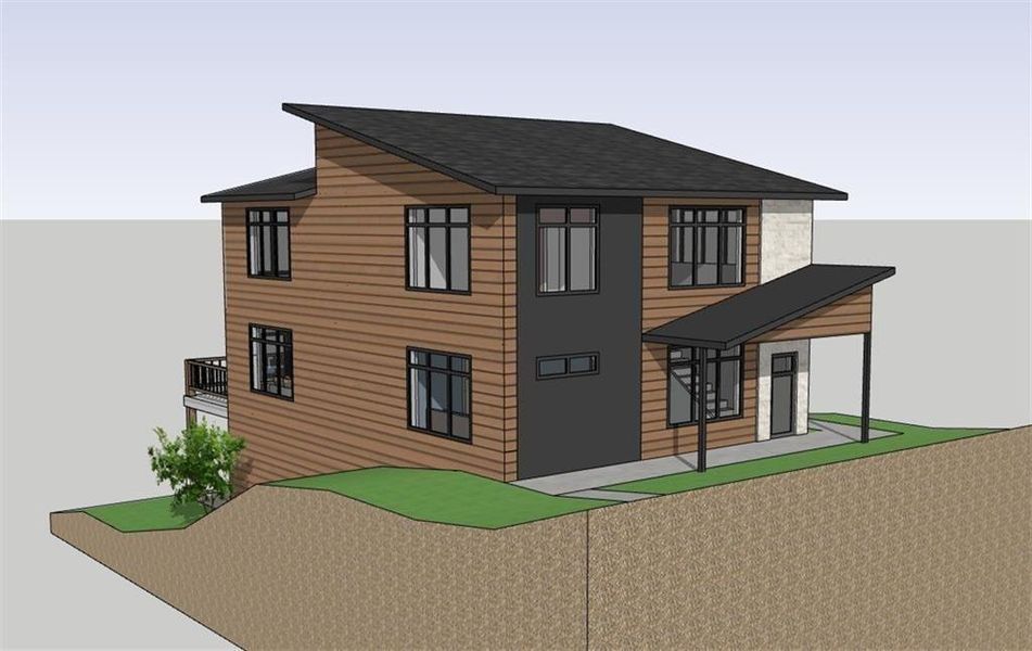 Exterior rendering of this home design in , Ellijay, GA (Image 1).