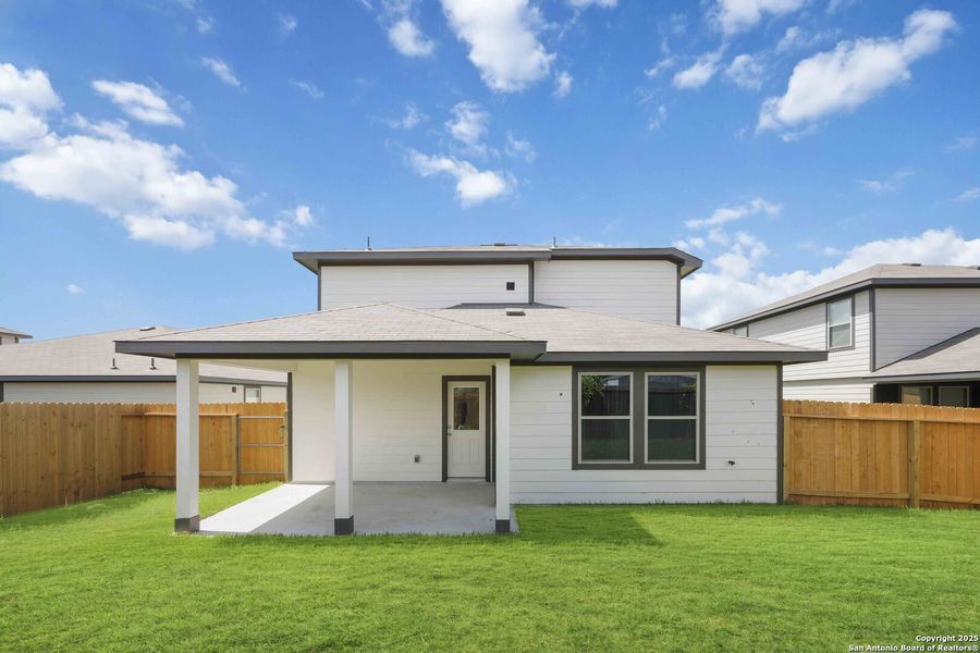 Front exterior of a new home in , San Antonio, TX, highlighting curb appeal (Image 15).